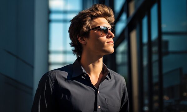 group of young musicians spending time at recording studio